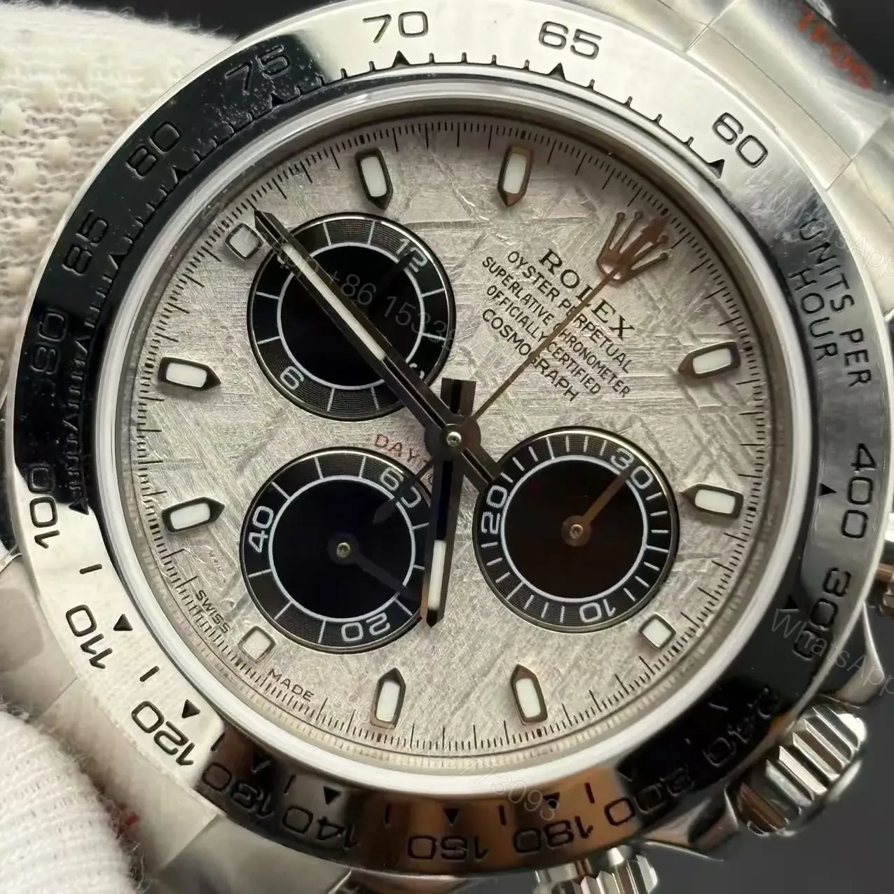 View 7 of Rolex Daytona 116519 Meteorite Watch Super Clone Replica