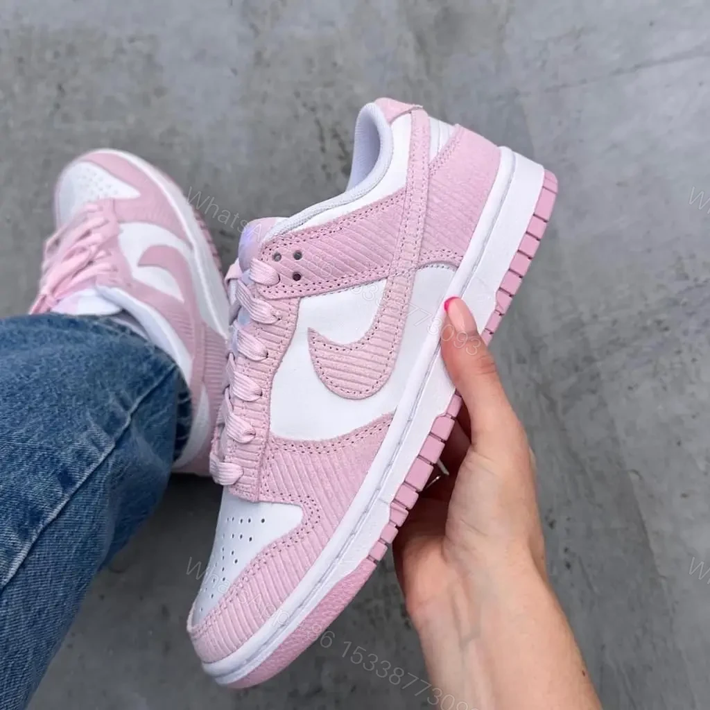 Nike Dunk Low Pink Corduroy — view 1