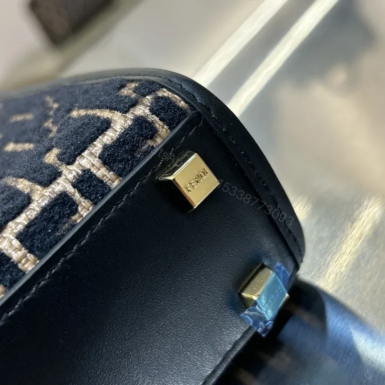 View 7 of Chic Monogram Mini Handbag: Luxe Texture & Structured Carry
