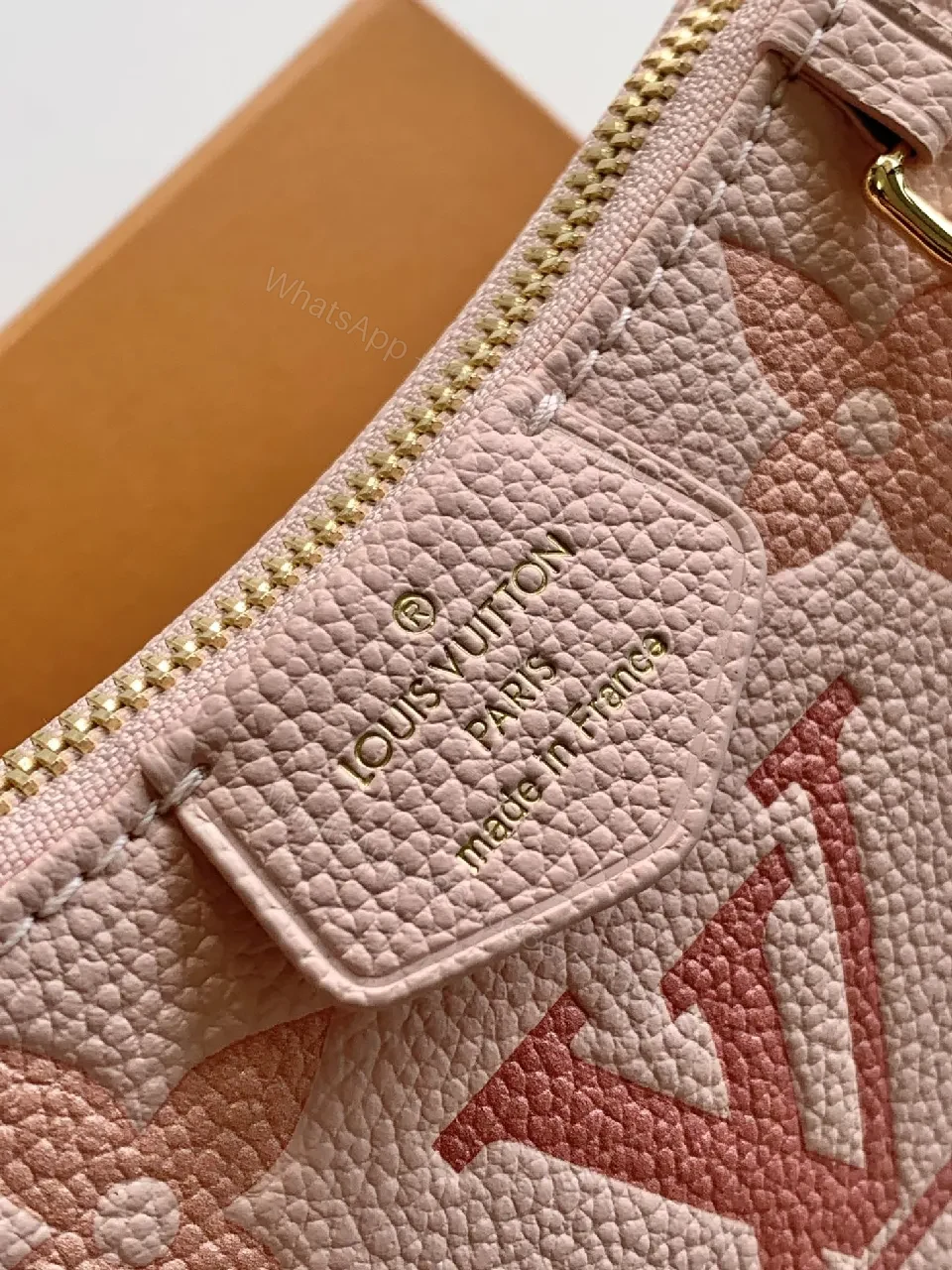 View 2 of Pink Textured Mini Crossbody: Chain Detail, Luxe Casual Style