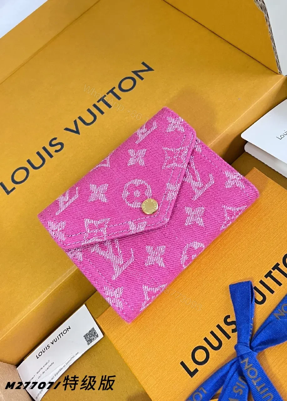 View 4 of Orange-Yellow Luxury Gift Box Set with Blue Ribbon Wallet