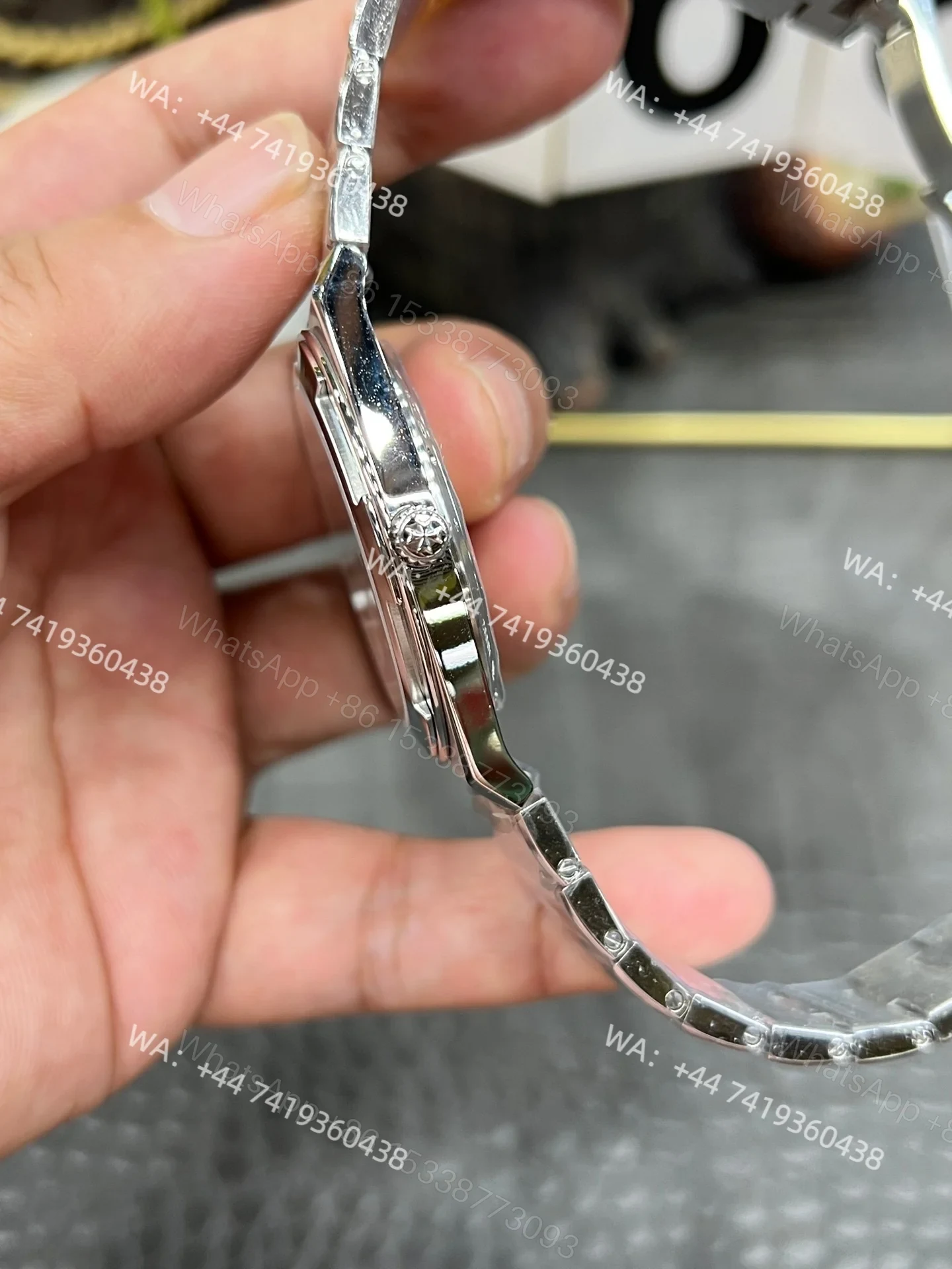 View 7 of Super Clone Vacheron Constantin Overseas 4500V- Black Dial Stainless Steel Watch