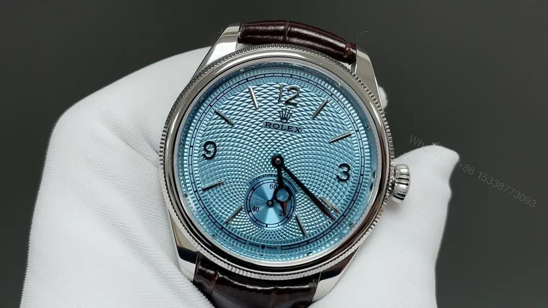 View 3 of Rolex Perpetual 1908 Platinum Ice Blue Dial 39mm 52506-0003