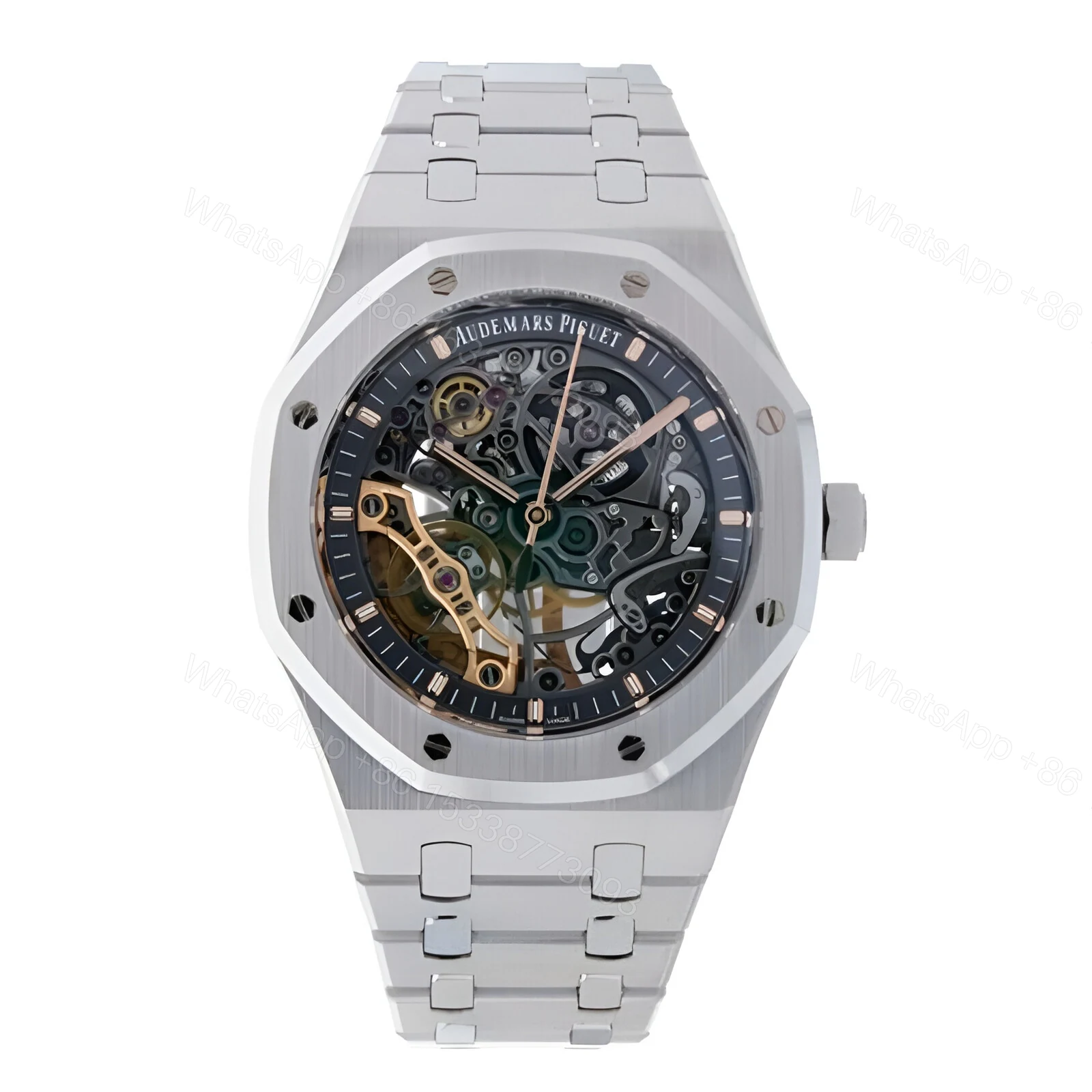 Audemars Piguet Royal Oak Double Balance Wheel Openworked 15407ST Replica — view 1