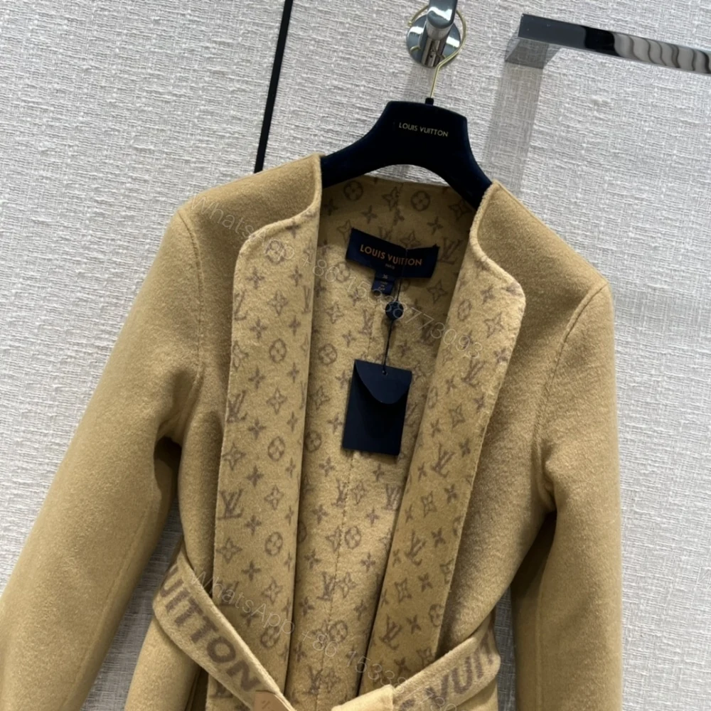 View 5 of Louis Vuitton Signature Short Double Face Wrap Coat 1AA8T0
