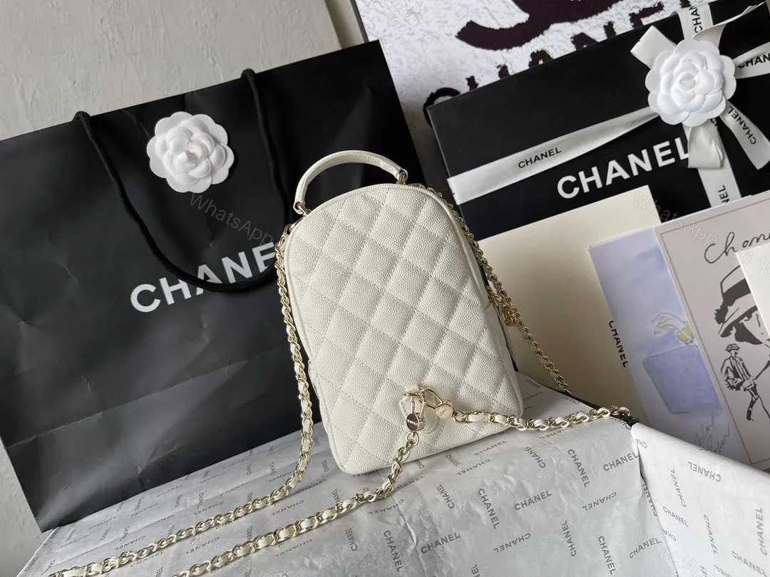 View 7 of Quilted Mini Bag: Gold Chain, Compact Luxury, Versatile