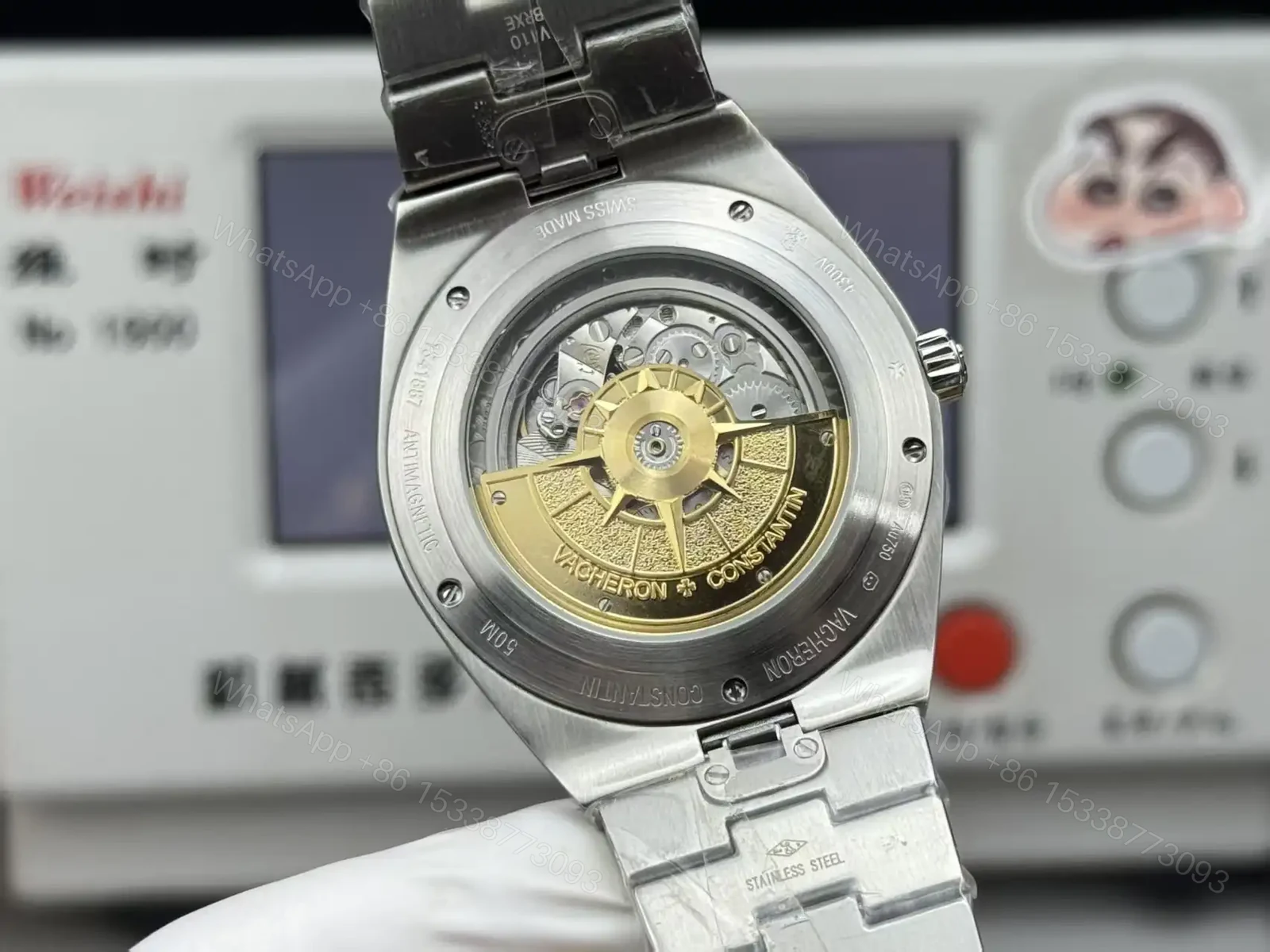 View 4 of Vacheron Constantin Overseas Perpetual Calendar White Gold Rose Dial 41.5mm 4300V/120G-B102