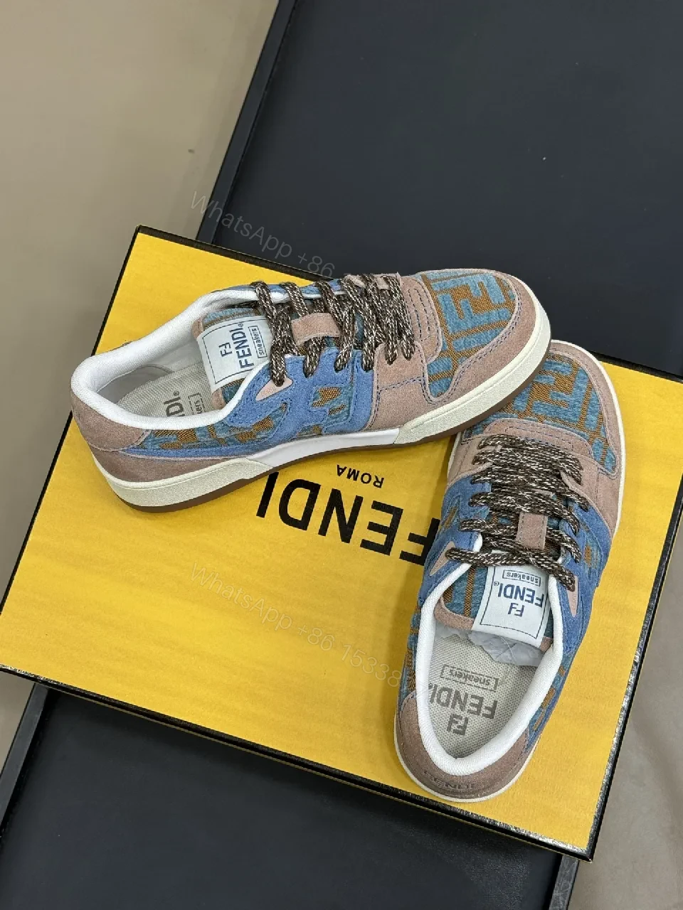 View 6 of Colorful Luxury Trainers: Suede/Textile, Signature Detailing