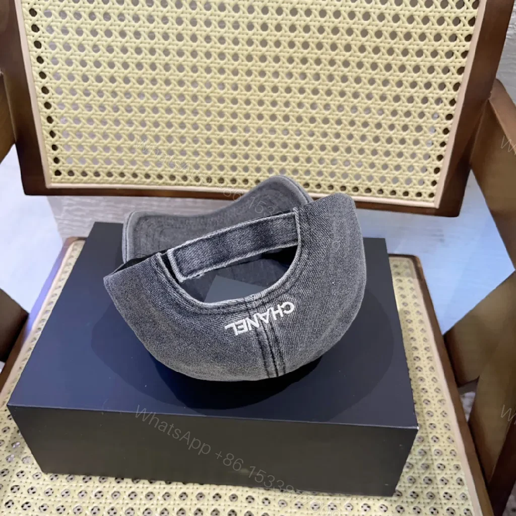 View 8 of Denim-Texture Cap: Subtle Luxury Everyday Confidence