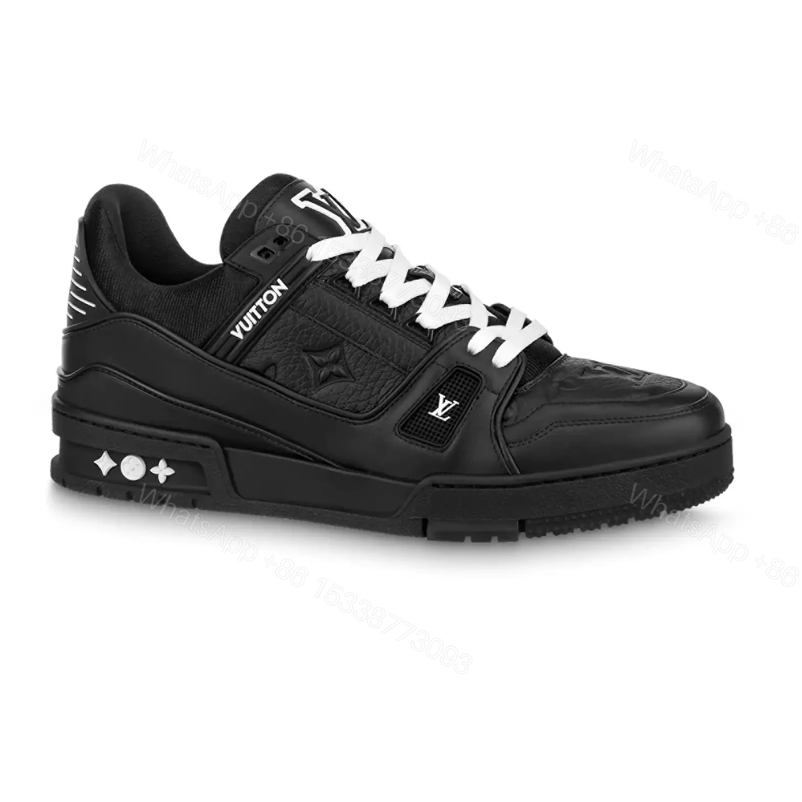 LOUIS VUITTON TRAINER SNEAKER IN BLACK – LSVT376 — view 1
