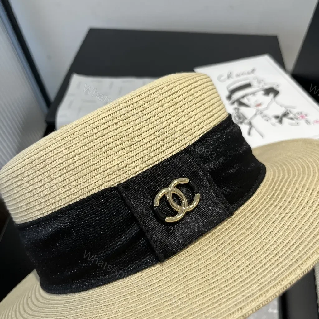 View 9 of Straw Boater Hat with Satin Band – All-Season Chic
