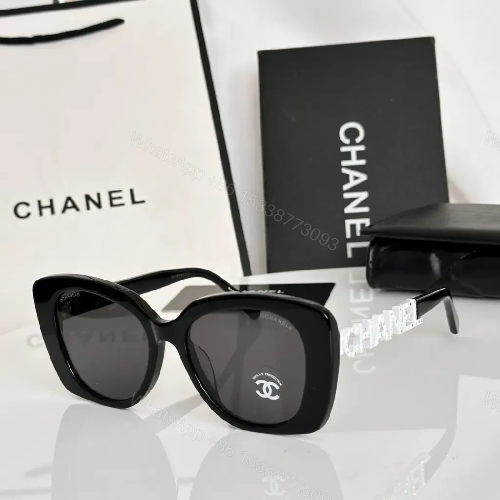 View 4 of Oversized Black Acetate Sunglasses: Modern Luxe Comfort
