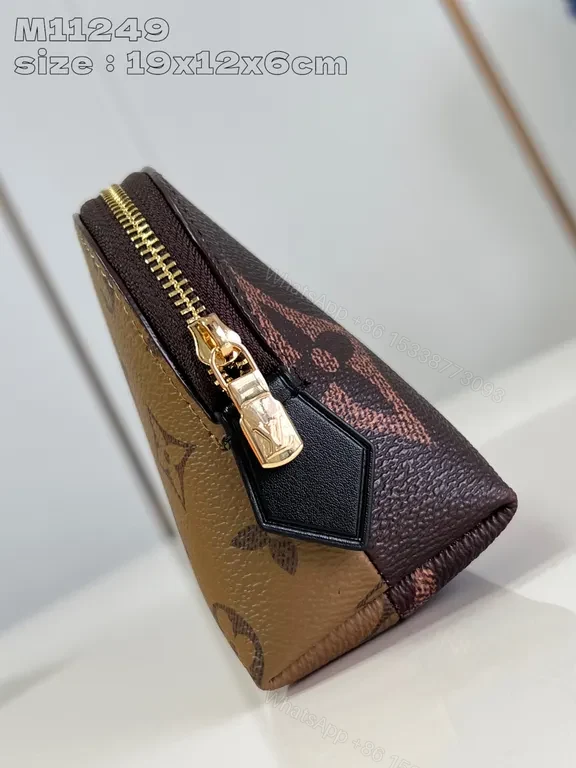 View 3 of Monogram Pouch: Lux Canvas, Classic Brown, Compact Craftsmanship