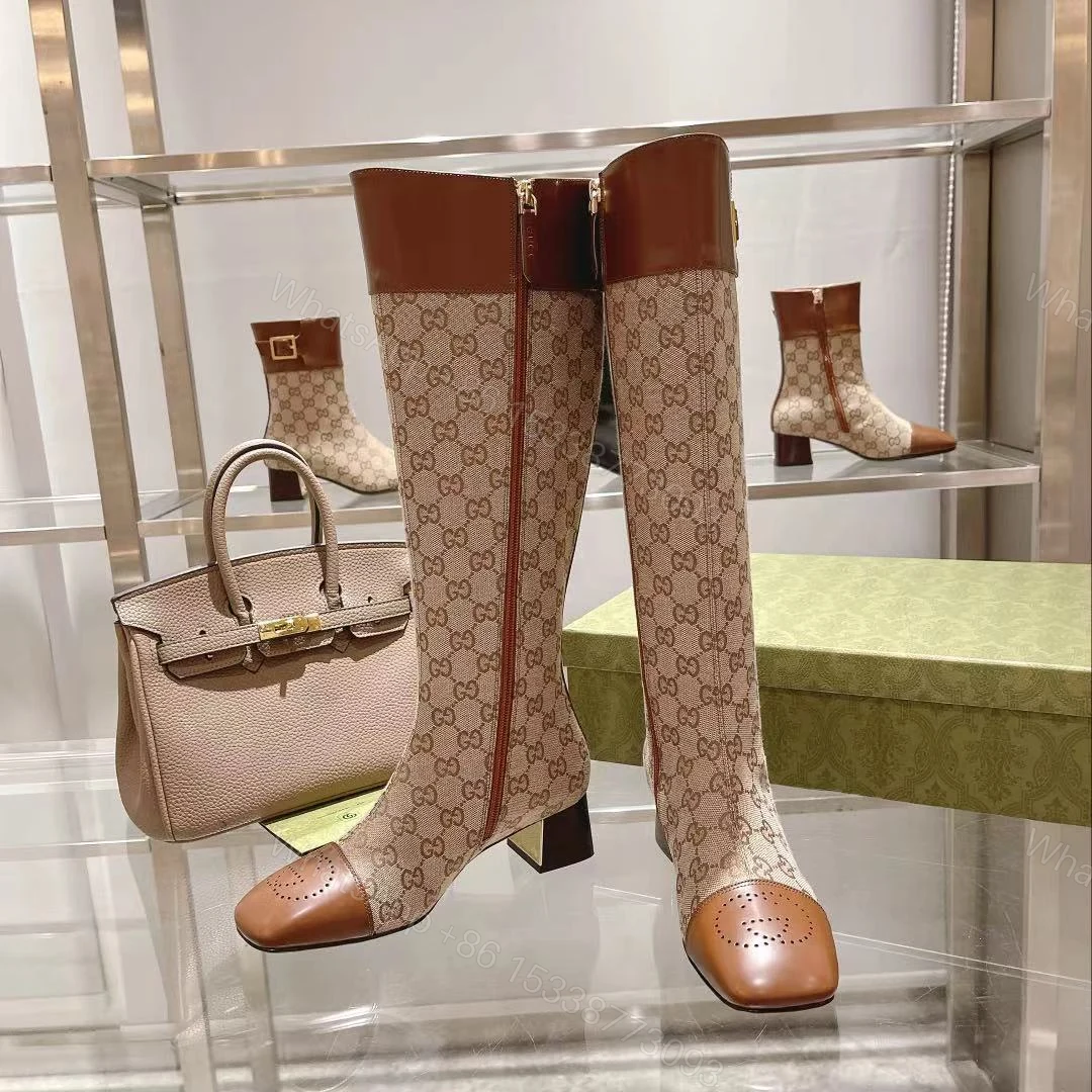 View 3 of GG Beige GG Supreme Boots