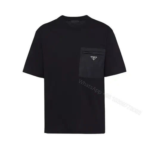 Prada Re-Nylon and jersey T-shirt — view 1