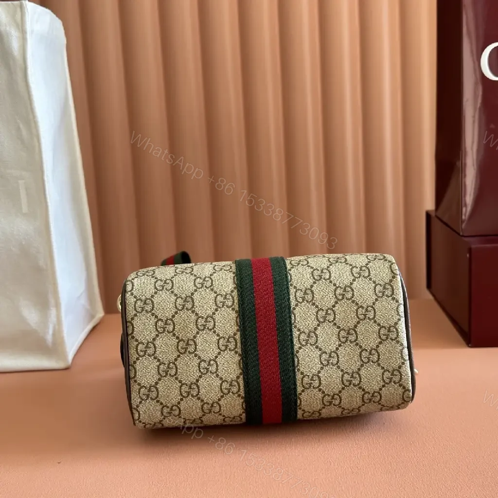 View 2 of Mini GG Supreme Satchel: Timeless Texture, Modern Day Versatility