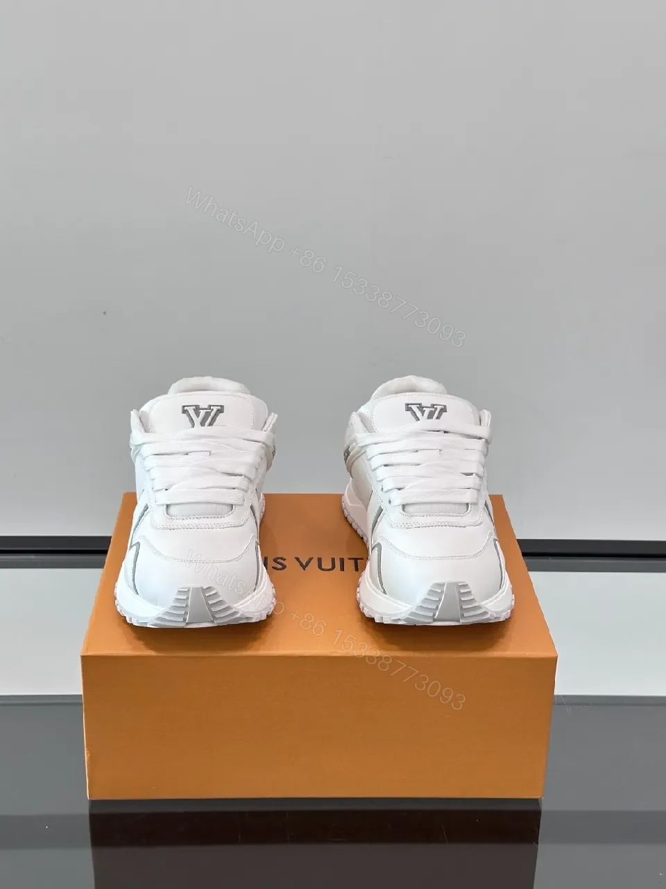 View 2 of White Leather Luxe Sneaker | Premium Comfort, Subtle Logo, All-Day Wear