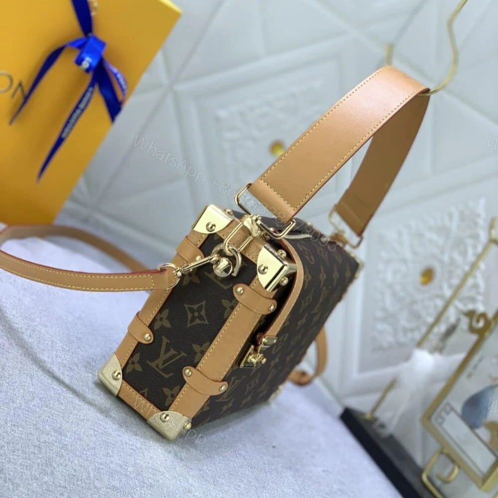View 4 of Louis Vuitton Side Trunk Monogram Brown 21Cm M46358