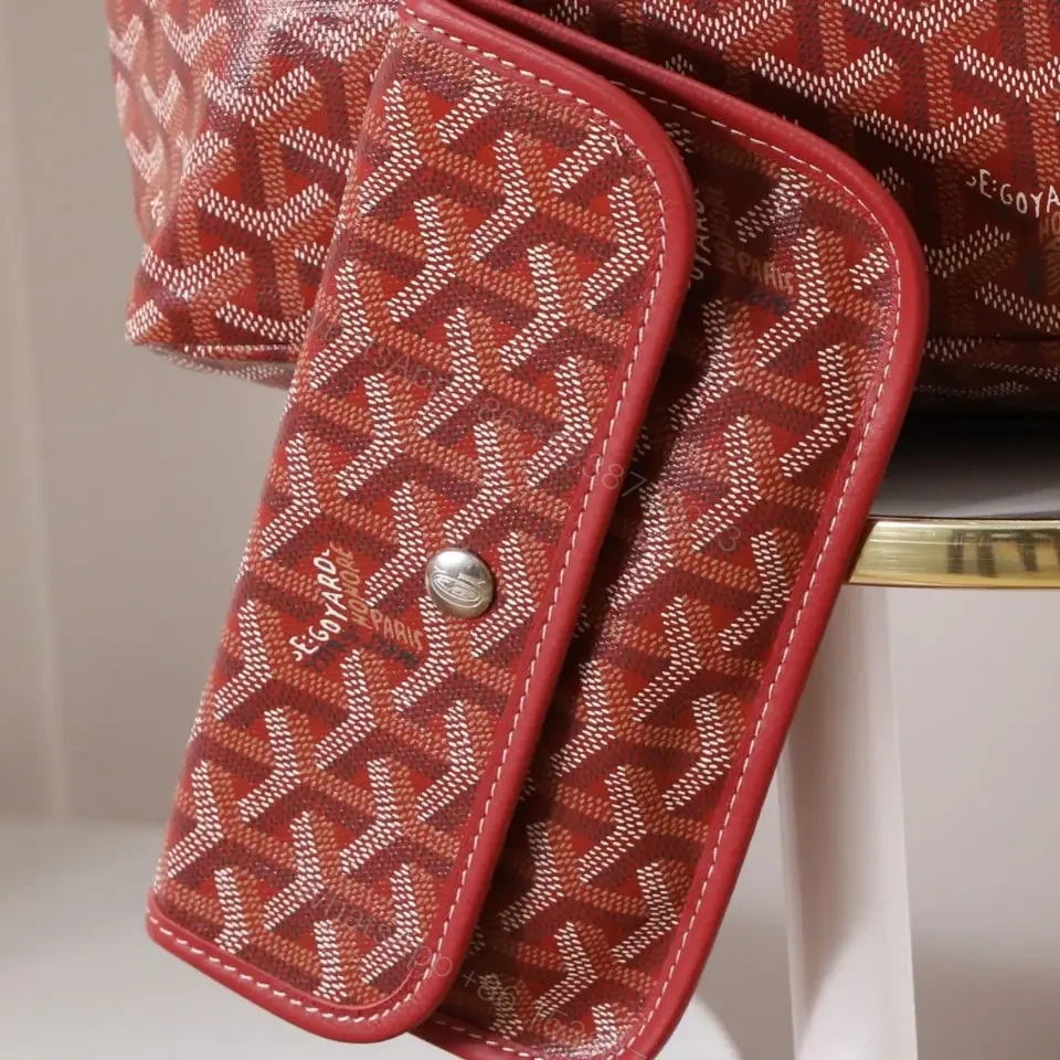 View 10 of 高仿Goyard*STLOUIP5滿印Tote手提袋鮮紅免檢版小號