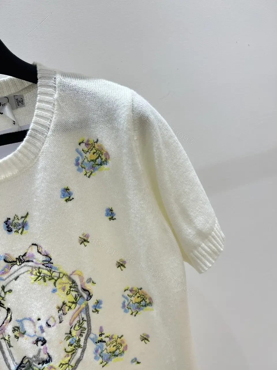 View 3 of Textured Floral Knit: Casual Luxury Knitwear Dressy Top