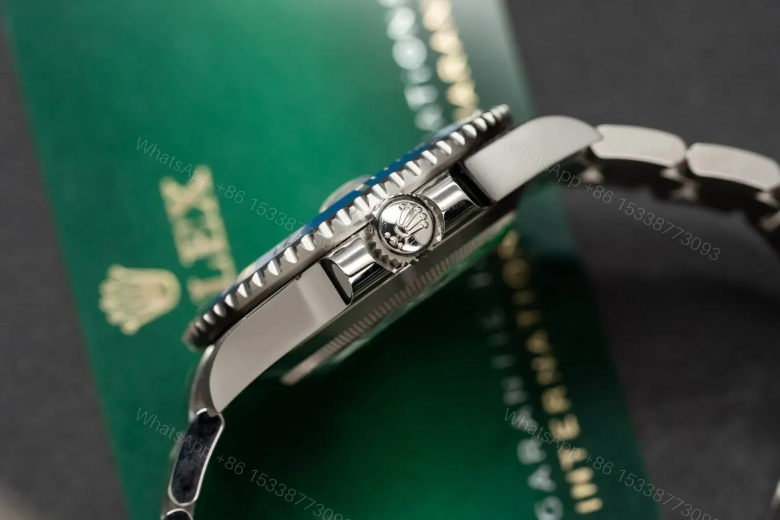 View 6 of Superclone Rolex Submariner Blue Dial 116619LB “Smurf”