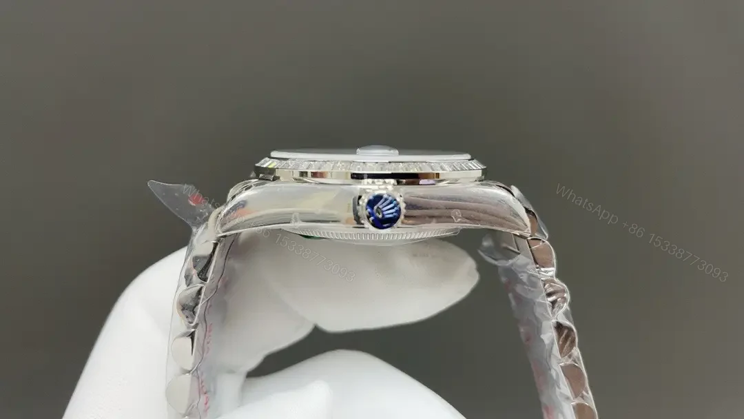 View 4 of Rolex Day-Date 36 Platinum Baguette Ice Blue Roman President 128396TBR-0002