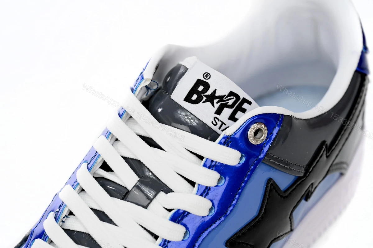 View 6 of Cheap Fake BapeSta A Bathing Ape Low Lnk Blue Mirror Surface 1H20 191 046