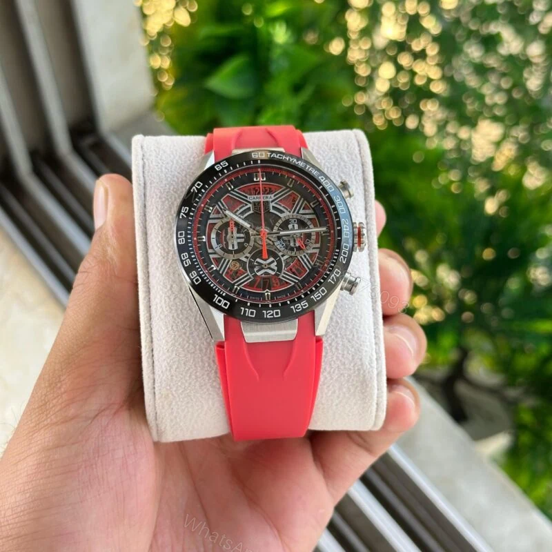 Tag Heuer Carrera 7AAA Black-Red Chronograph 44mm Quartz — view 1