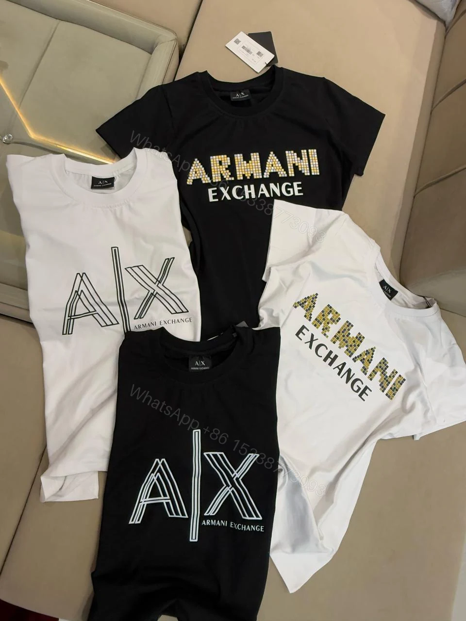 View 12 of ARMANI T-SHIRT WITH TRACK PANT PREMIUM CORD SETS FOR LADIES