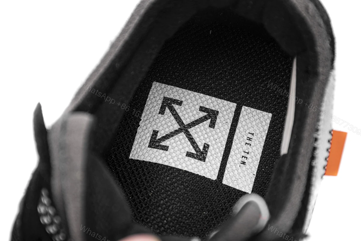 View 6 of OFF White X Air Force 1 Low Black AO4606-001