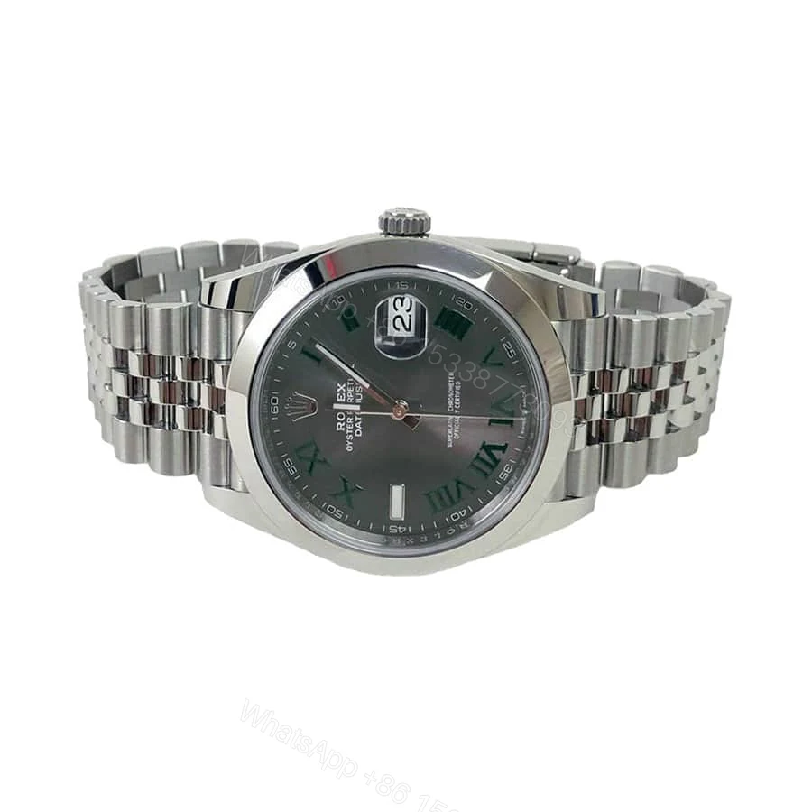 View 4 of Rolex Datejust 41 126300 Super Clone : Steel Grey Roman Dial Jubilee