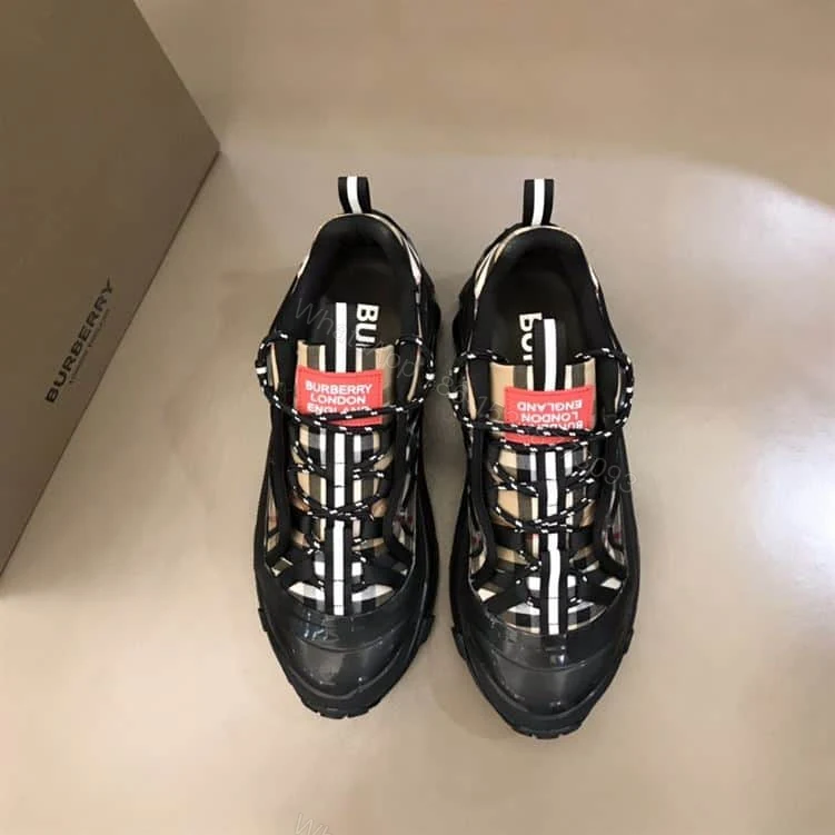 View 9 of BURBERRY VINTAGE CHECK COTTON AUTHUR SNEAKERS – BBR090