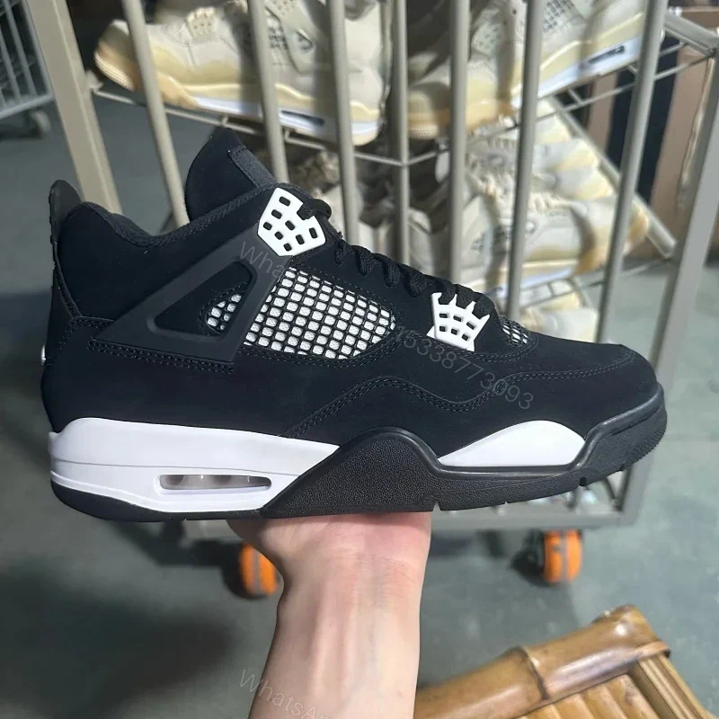 Jordan 4 Retro White Thunder — view 1