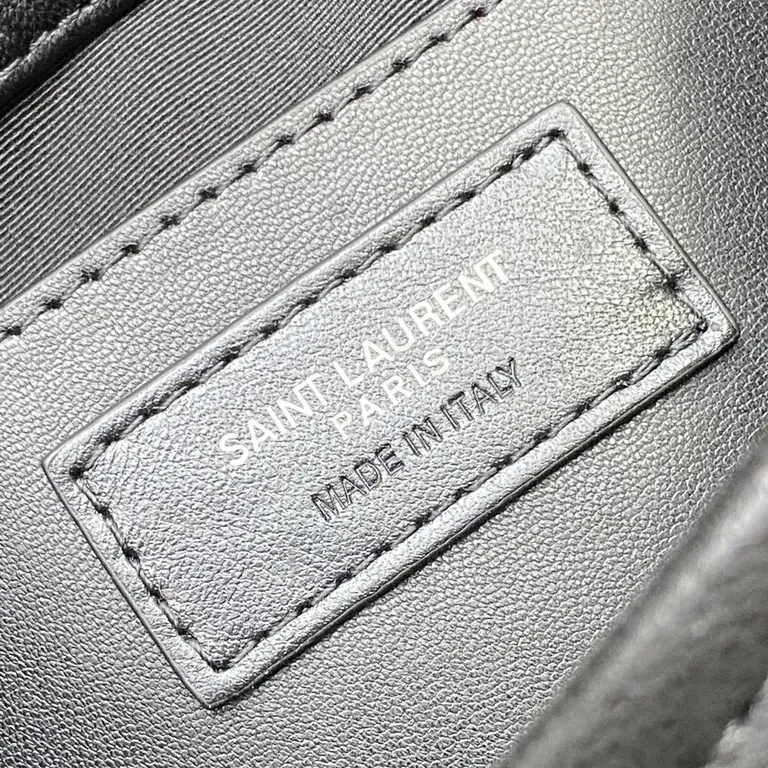 View 8 of Chic Saint Laurent Compact Leather Crossbody Bag