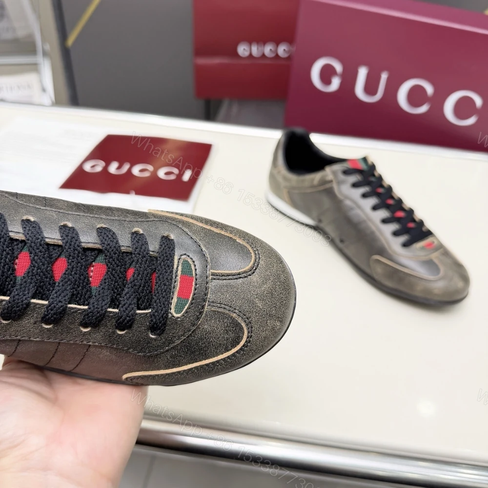View 6 of Gucci Men Shift Trainers Black 857018 Aaf0E 1086