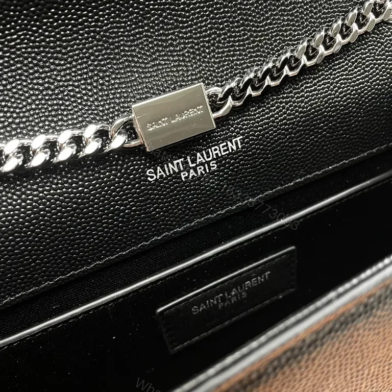 View 6 of Sleek Black Leather Crossbody - YSL-Inspired, All-Day Confidence