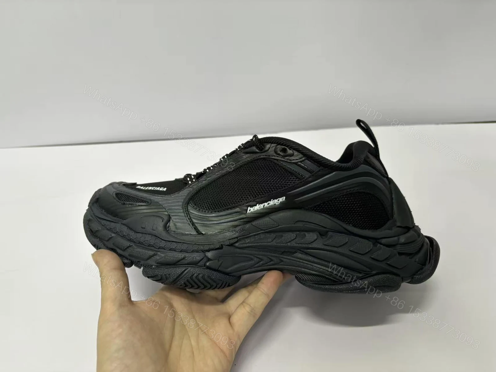 View 4 of Balenciaga RUNNER Triple S.2 Sneaker in Black 865849WTRS21011