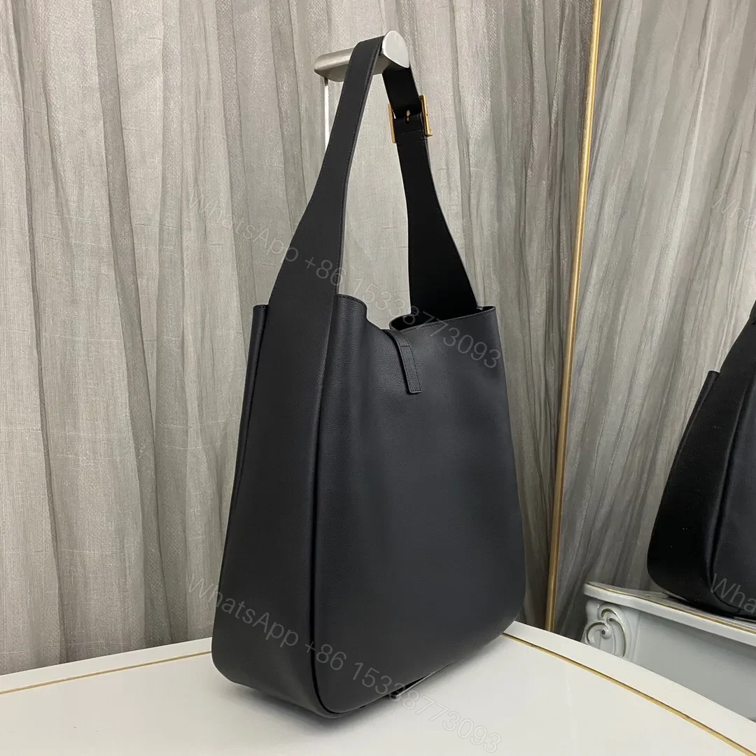 View 2 of YSL Black 1453YS Hobe Bag 30cm