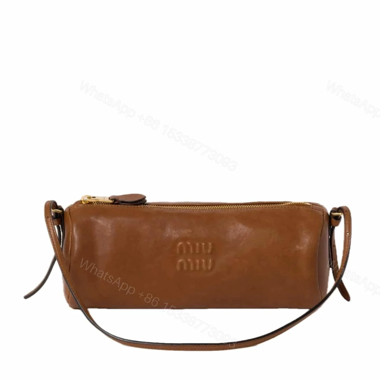 MIUMIU NAPPA POUCH OAK 22CM — view 1