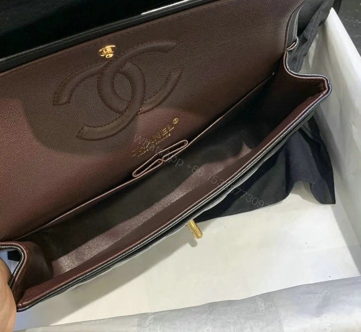View 8 of Chanel Classic 11.12 Black Handbag A01112