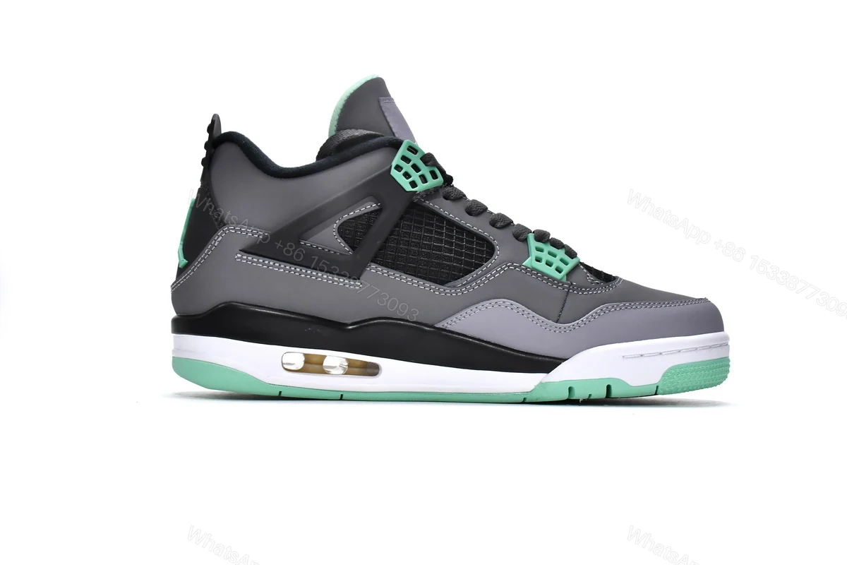 View 2 of Air Jordan 4 Retro Green Glow 308497-033 (Top Quality)