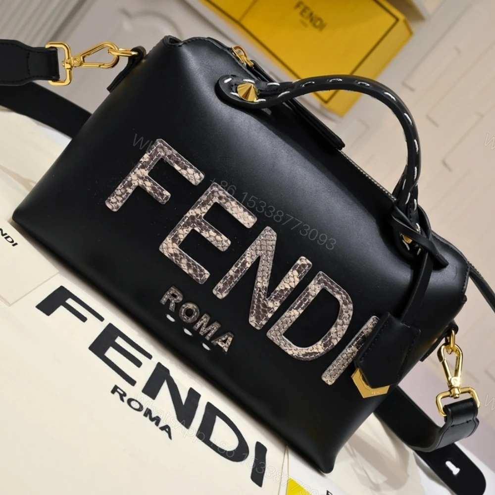 View 3 of FENDI BY THE WAY MEDIUM BOSTON BAG ELAPHE BLACK 28CM