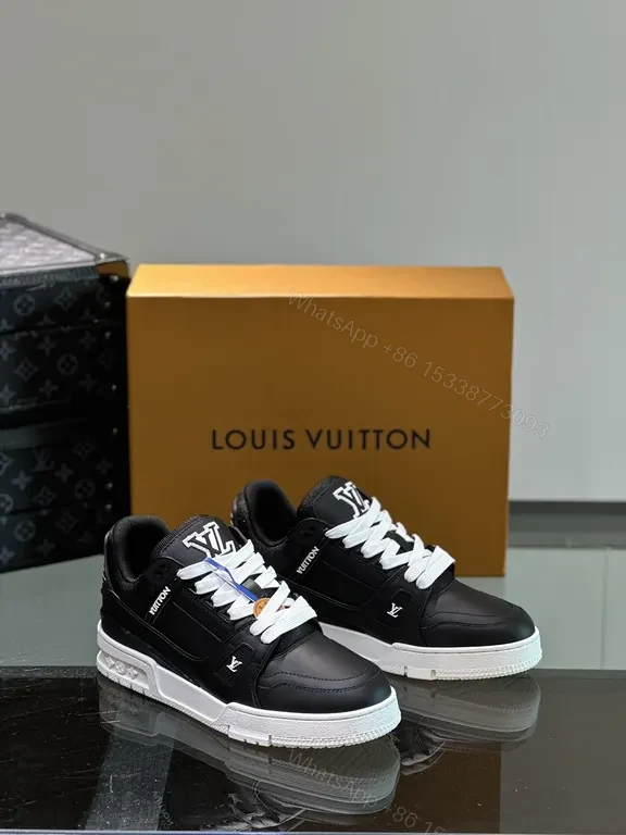 Louis Vuitton-Inspired Panelled High-Tops: Luxury Streetwear Sneakers — view 1