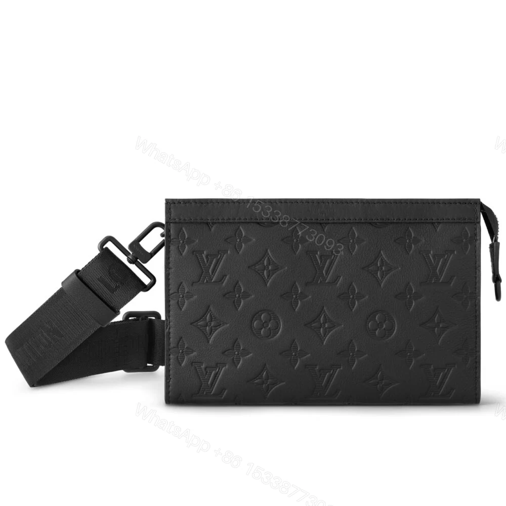 Louis Vuitton Gaston Wearable Wallet Monogram Shadow Black 22Cm M81115 — view 1