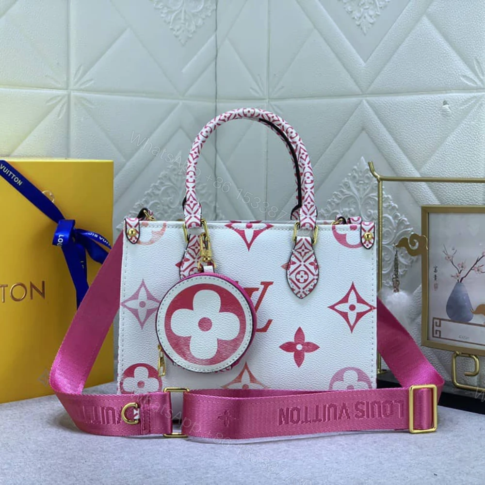 View 2 of Louis Vuitton Onthego PM Bag Pink 25Cm M22976