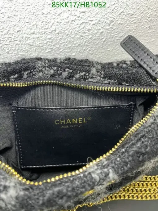 View 7 of Chanel CC Tweed Shoulder Hobo Bag Winter Style GB72547
