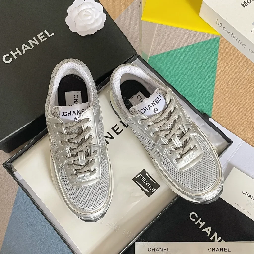 Metallic Mesh High-Tops: Luxe Everyday Sneakers — view 1