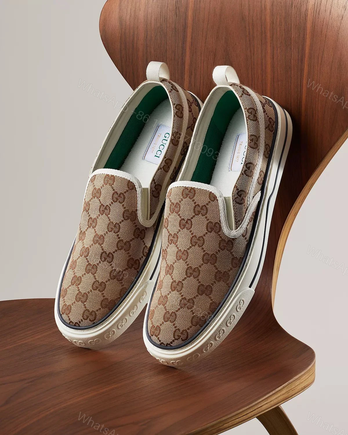 View 2 of First Copy Gucci Tennis Slip-On Shoes for Men