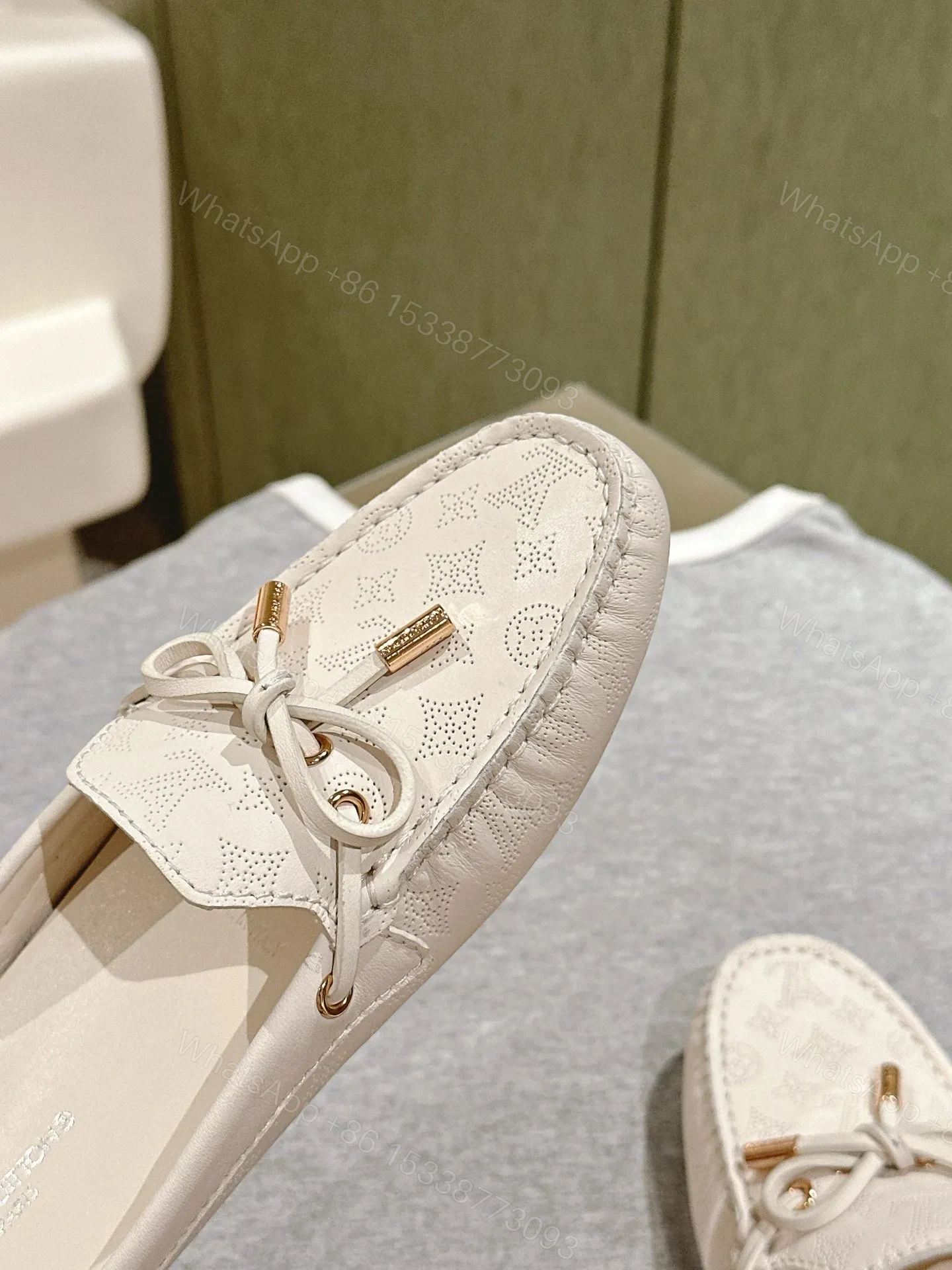 View 6 of LV Women White Leather Mules