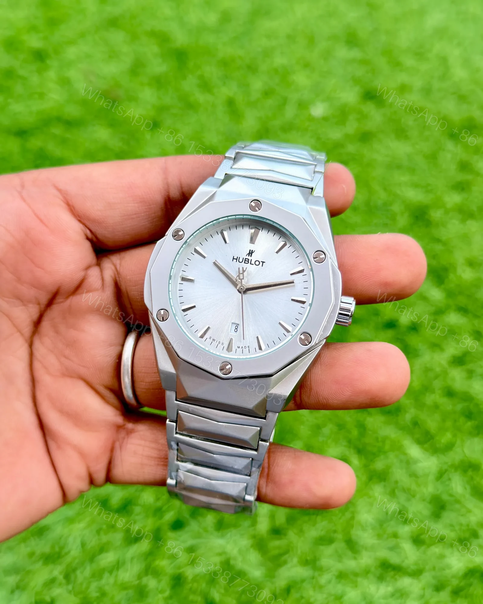 View 2 of Hublot Big Bang Diamond Cut Silver Edition